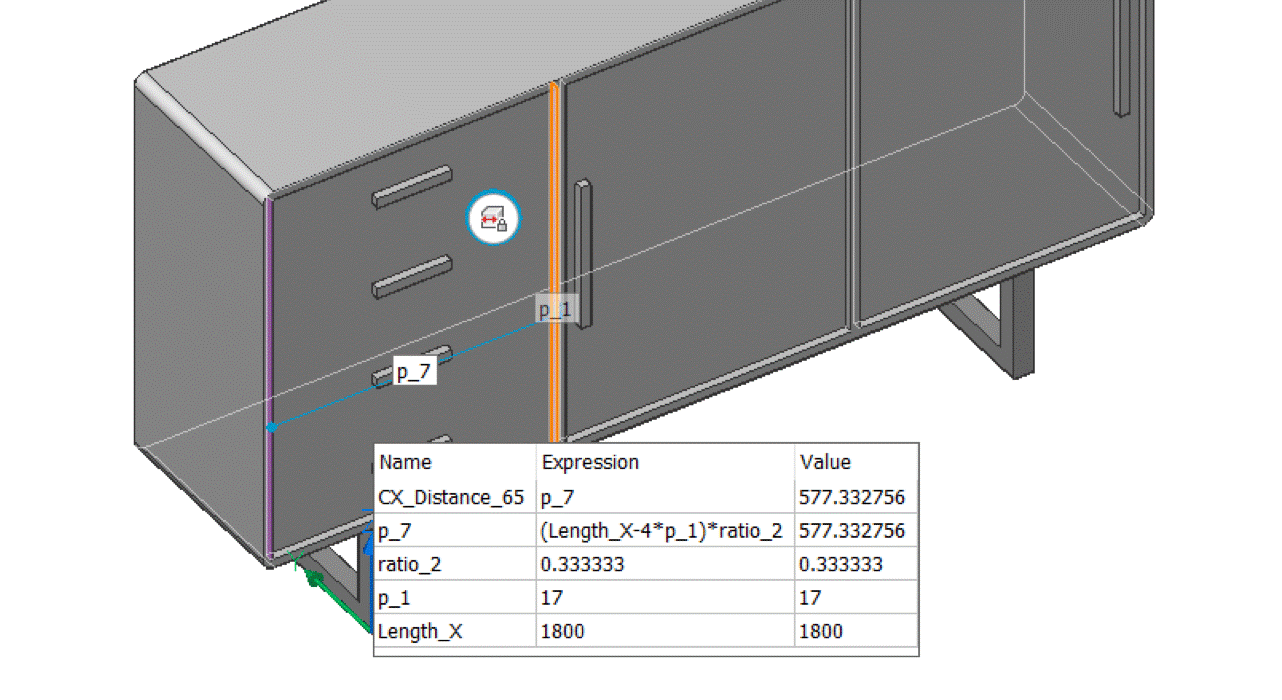 Автоматическая параметризация в BricsCAD