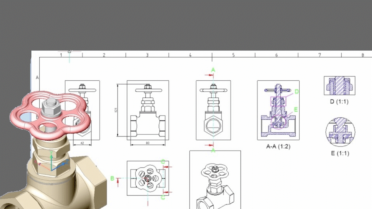 Генерация чертежа в BricsCAD