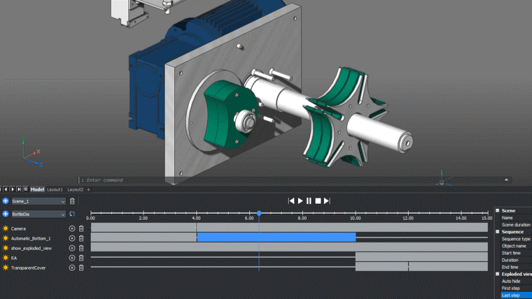 Мастер анимации в BricsCAD